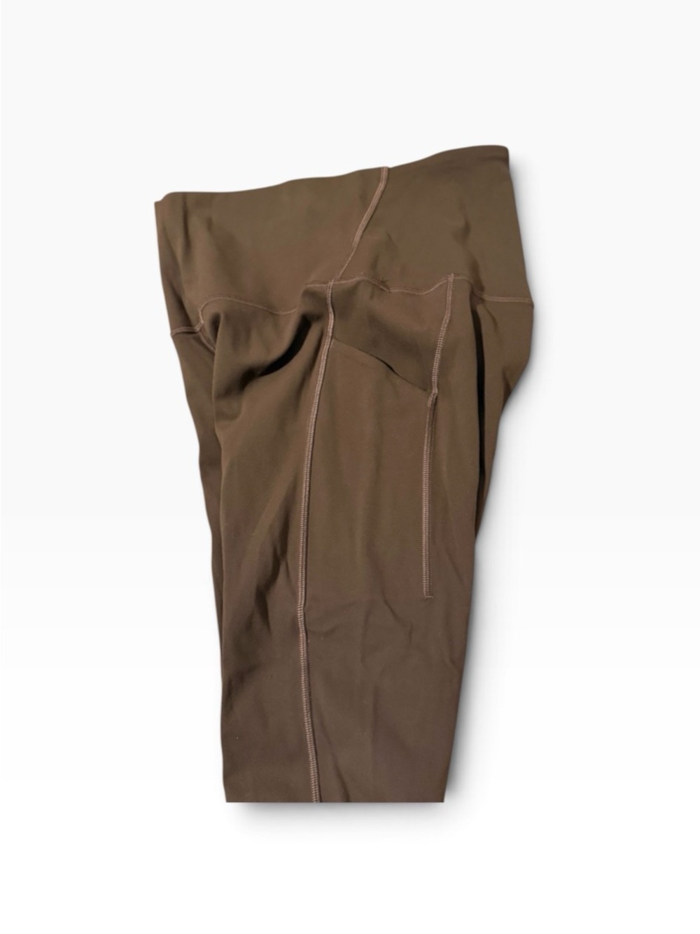 Lululemon- chocolate brown leggings w/pocket - Picture 3 of 6